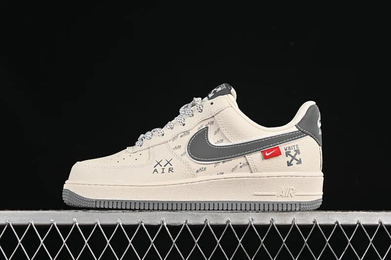 All categories Nk Air Force 1 Air Force series Nk Air Force 1 Low Air Force low-top Nike Air Force 1'07 Low OFF-WHITE co-branded beige English reflective Air Force 1 low-top casual sneakers KJ1688-004